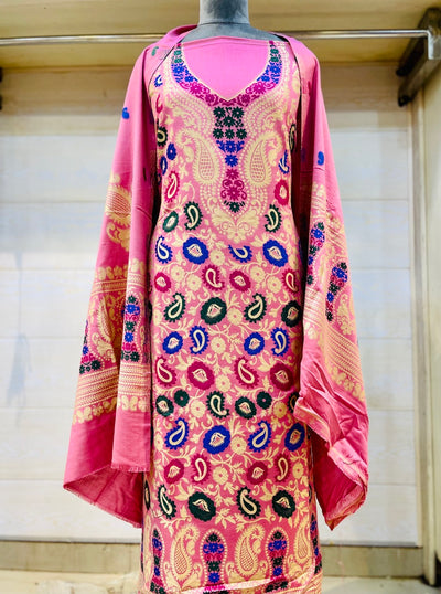 Premium kani Wollen Party Suits (100% Handmade)