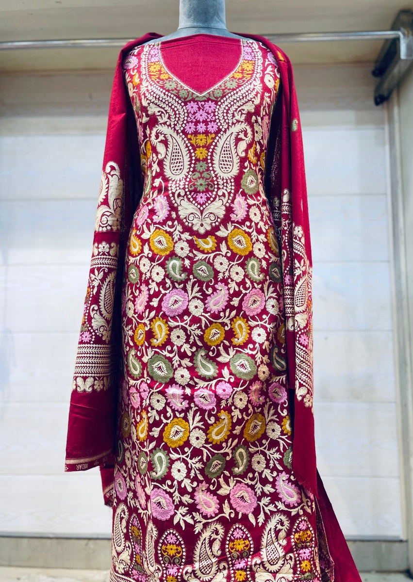 Premium kani Wollen Party Suits (100% Handmade)