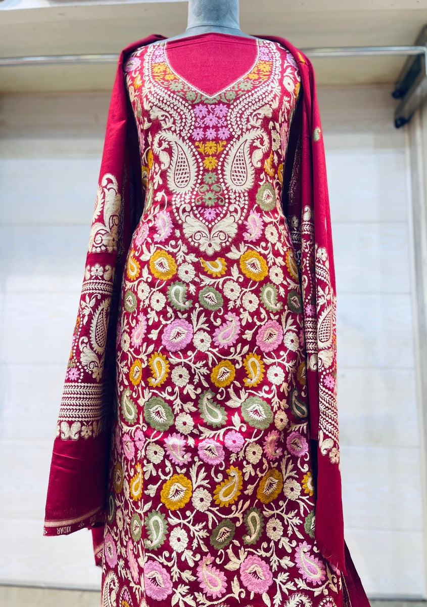 Premium kani Wollen Party Suits (100% Handmade)