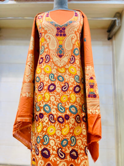 Premium kani Wollen Party Suits (100% Handmade)