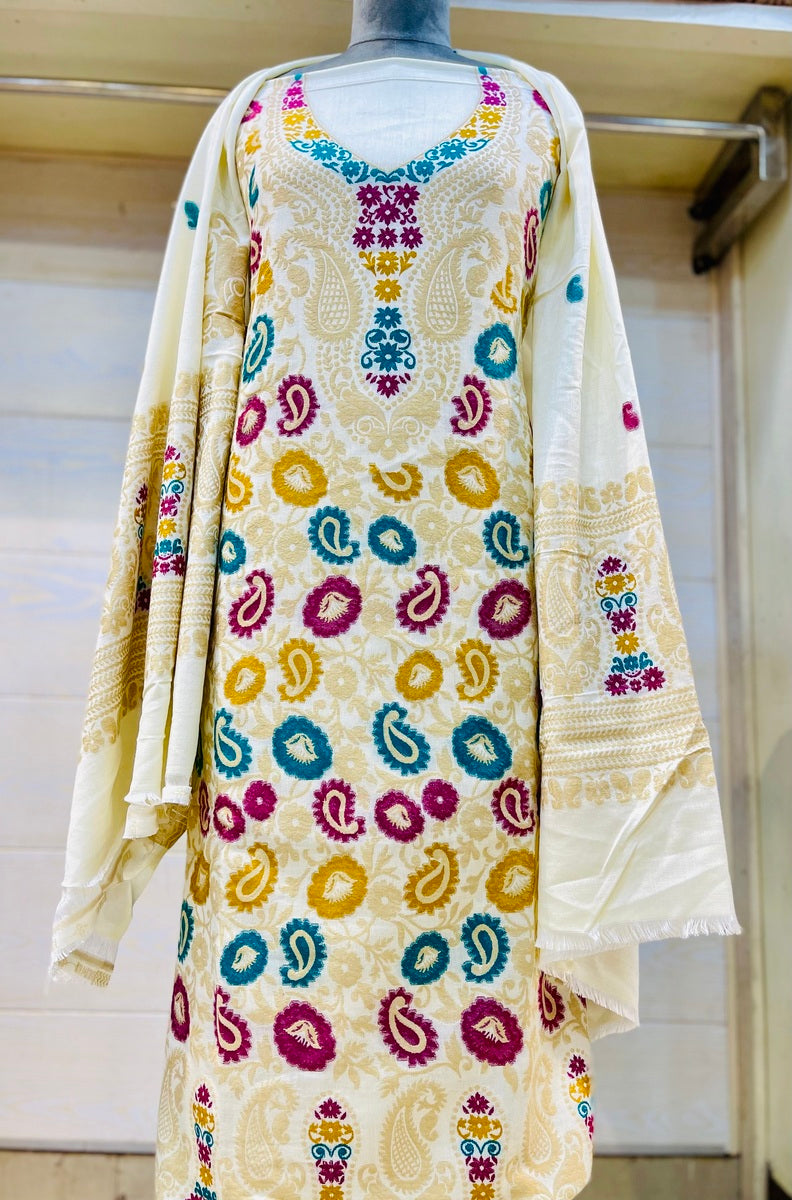 Premium kani Wollen Party Suits (100% Handmade)