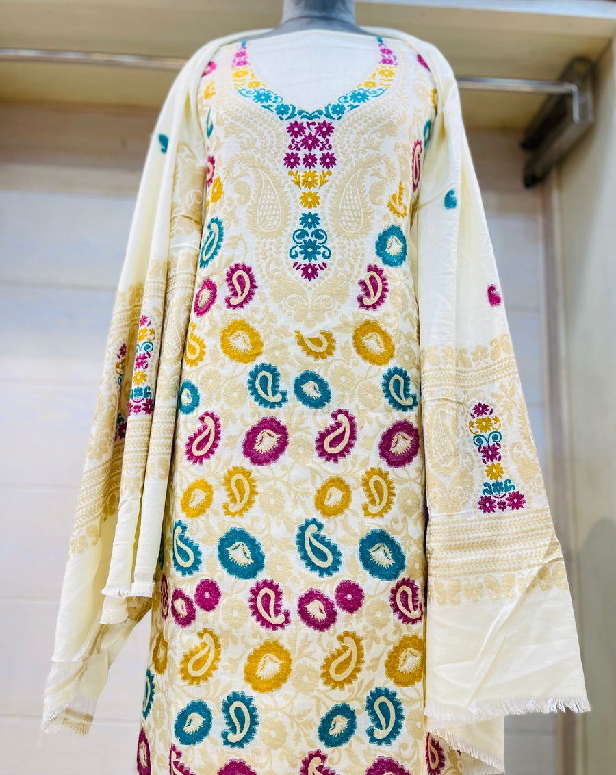 Premium kani Wollen Party Suits (100% Handmade)