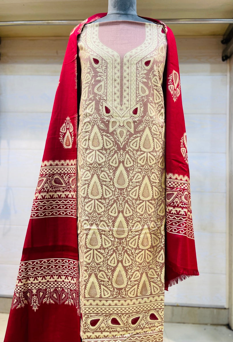 Premium kani Wollen Party Suits (100% Handmade)