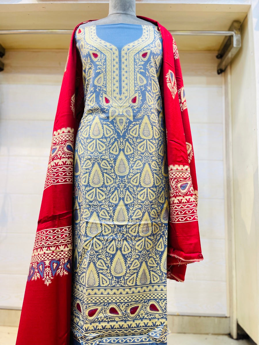 Premium kani Wollen Party Suits (100% Handmade)