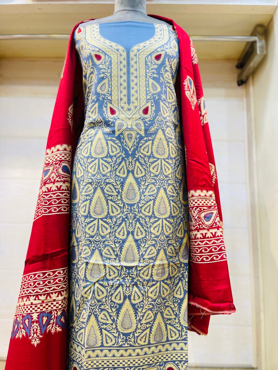 Premium kani Wollen Party Suits (100% Handmade)