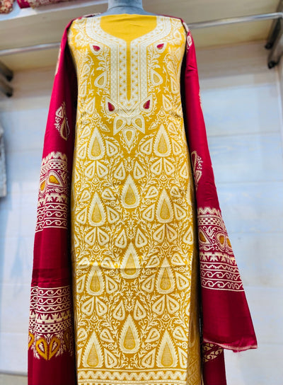 Premium kani Wollen Party Suits (100% Handmade)