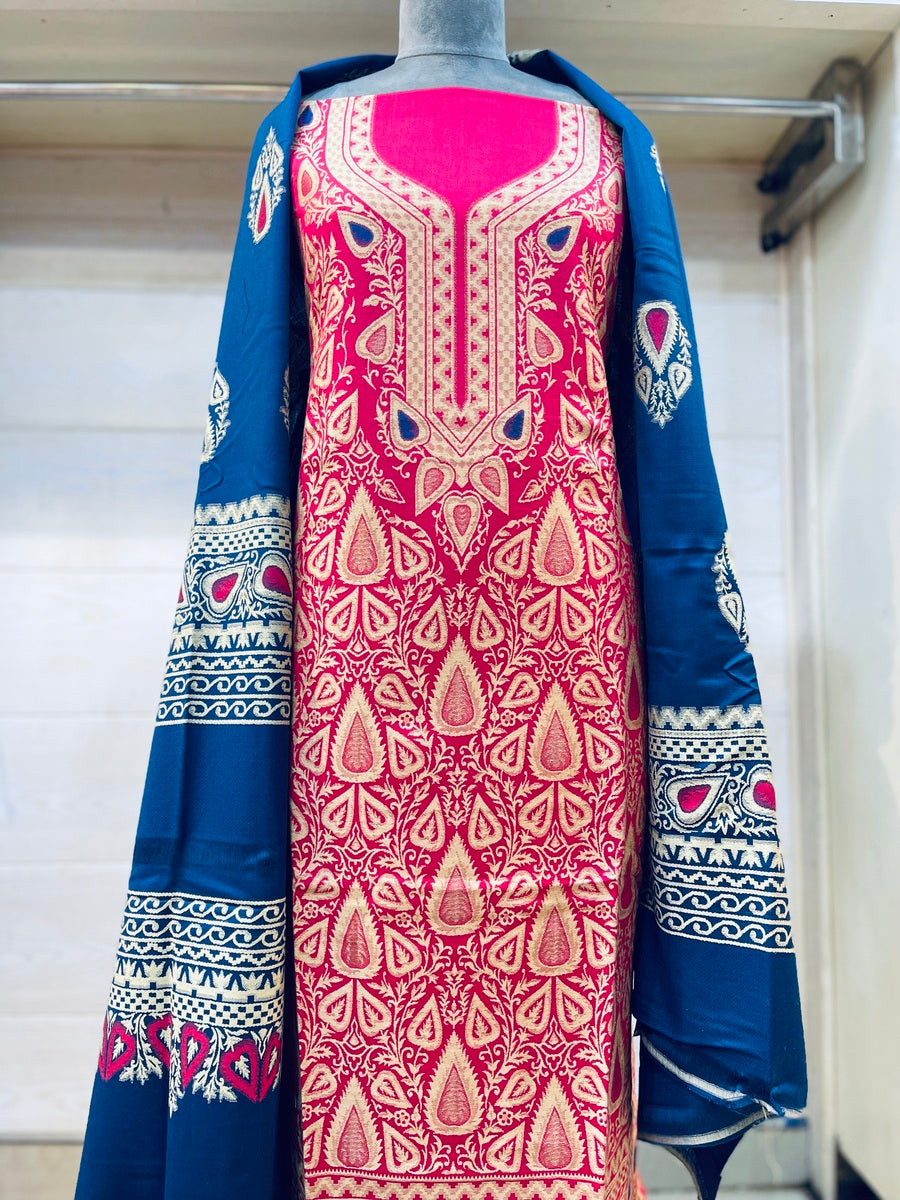 Premium kani Wollen Party Suits (100% Handmade)