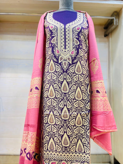 Premium kani Wollen Party Suits (100% Handmade)