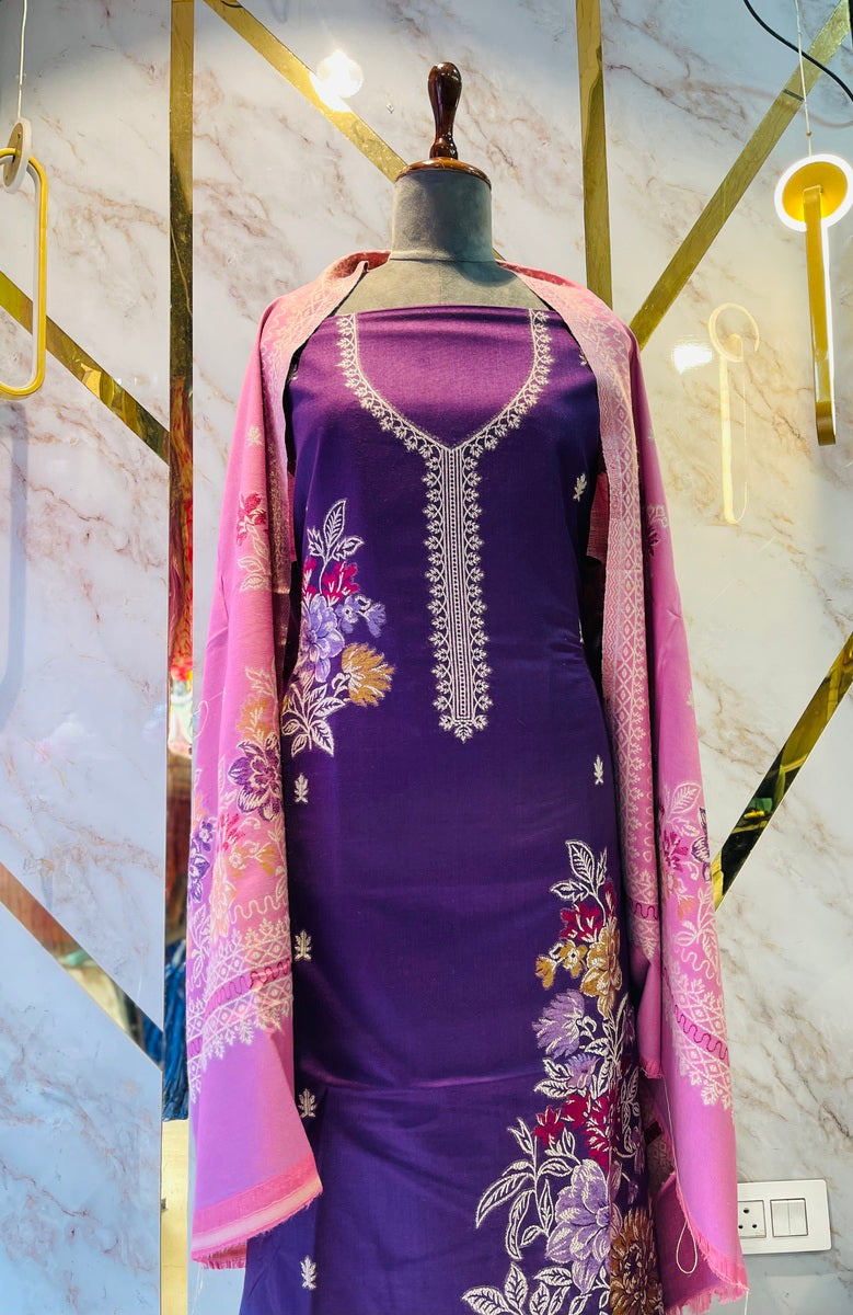 Premium kani Wollen Party Suits (100% Handmade)