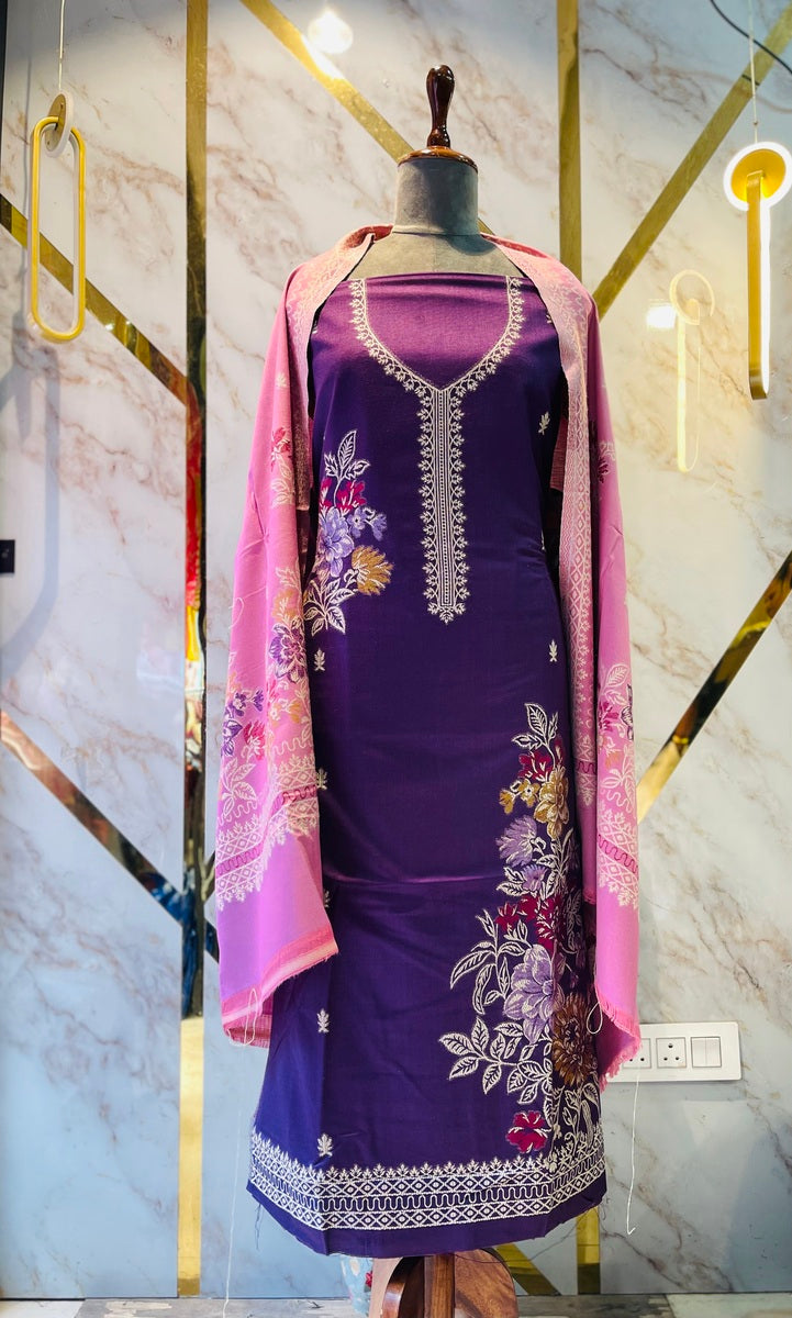 Premium kani Wollen Party Suits (100% Handmade)