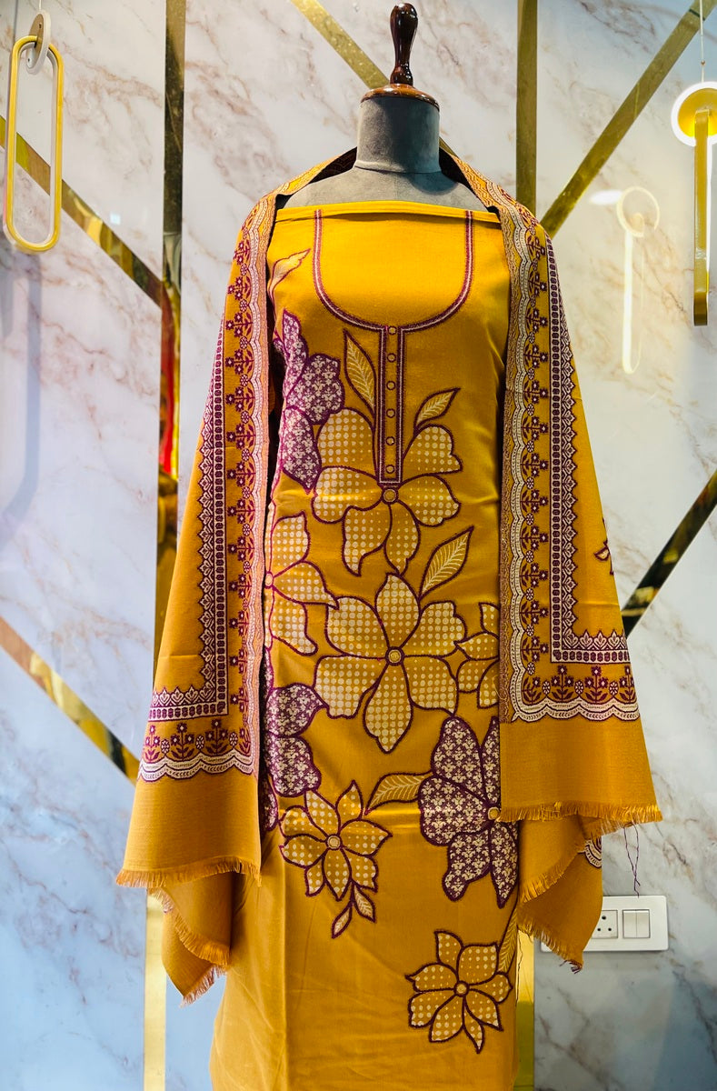 Premium kani Wollen Party Suits (100% Handmade)