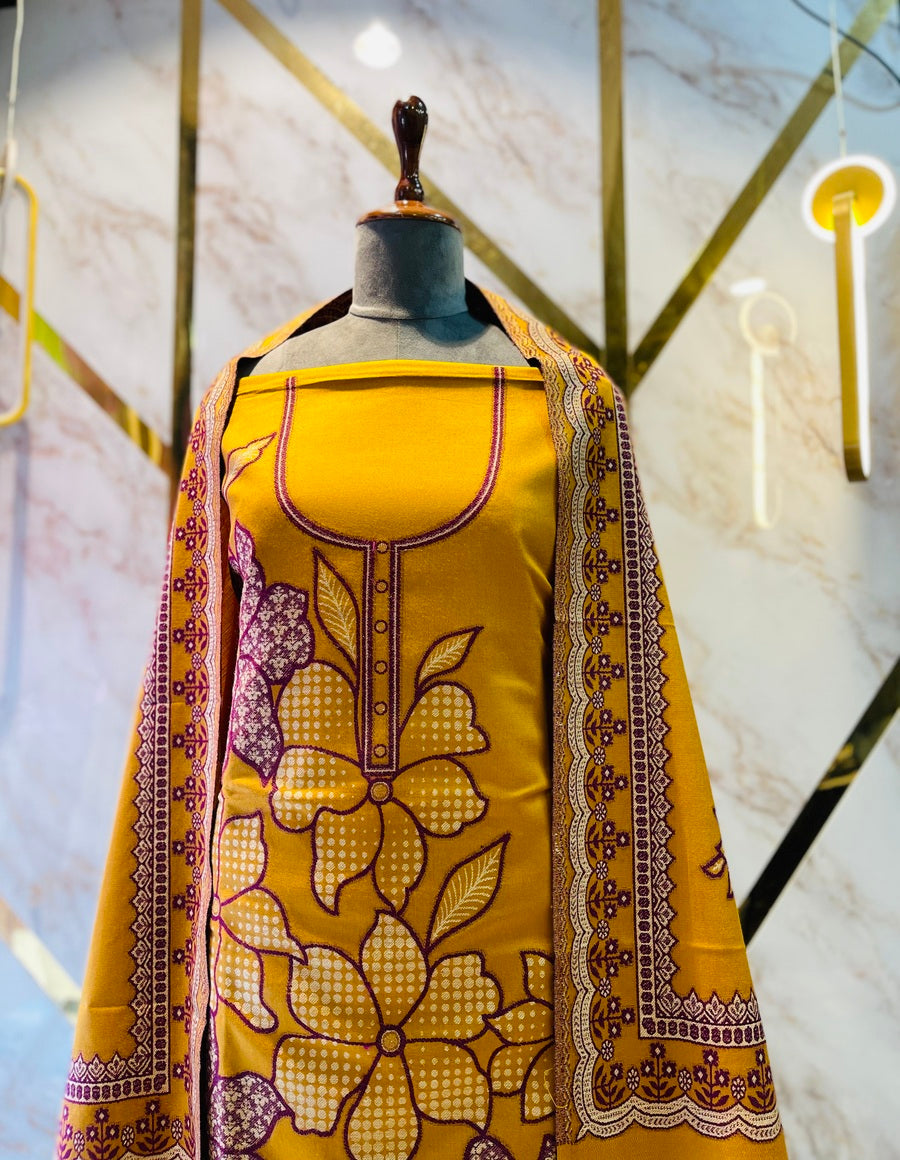 Premium kani Wollen Party Suits (100% Handmade)