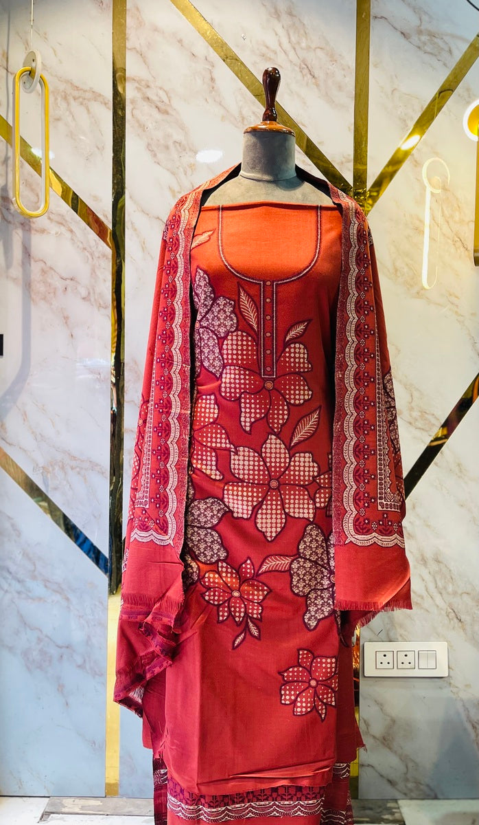 Premium kani Wollen Party Suits (100% Handmade)
