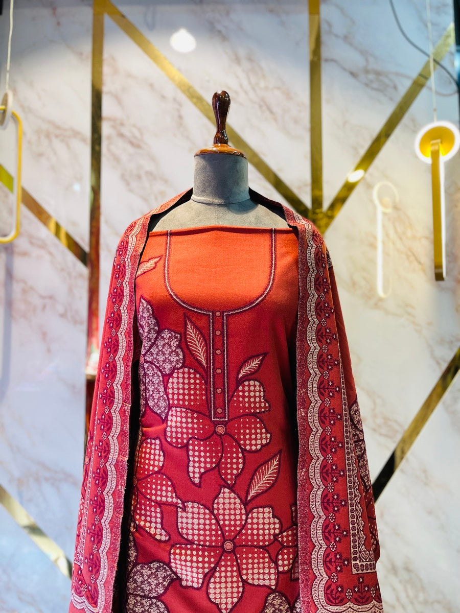 Premium kani Wollen Party Suits (100% Handmade)