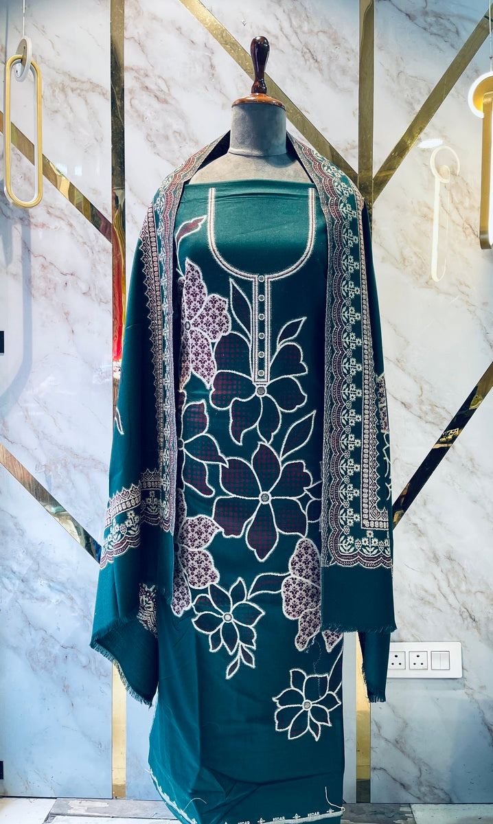 Premium kani Wollen Party Suits (100% Handmade)