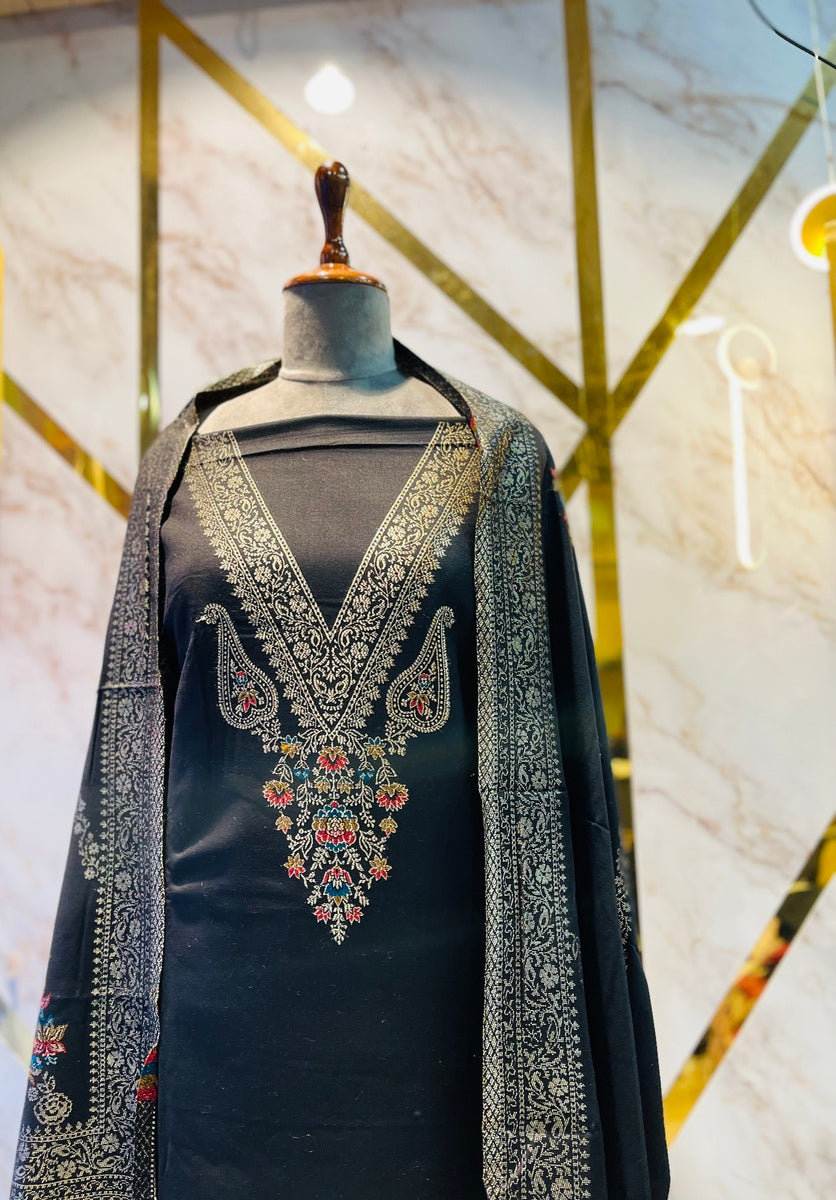 Premium kani Wollen Party Suits (100% Handmade)