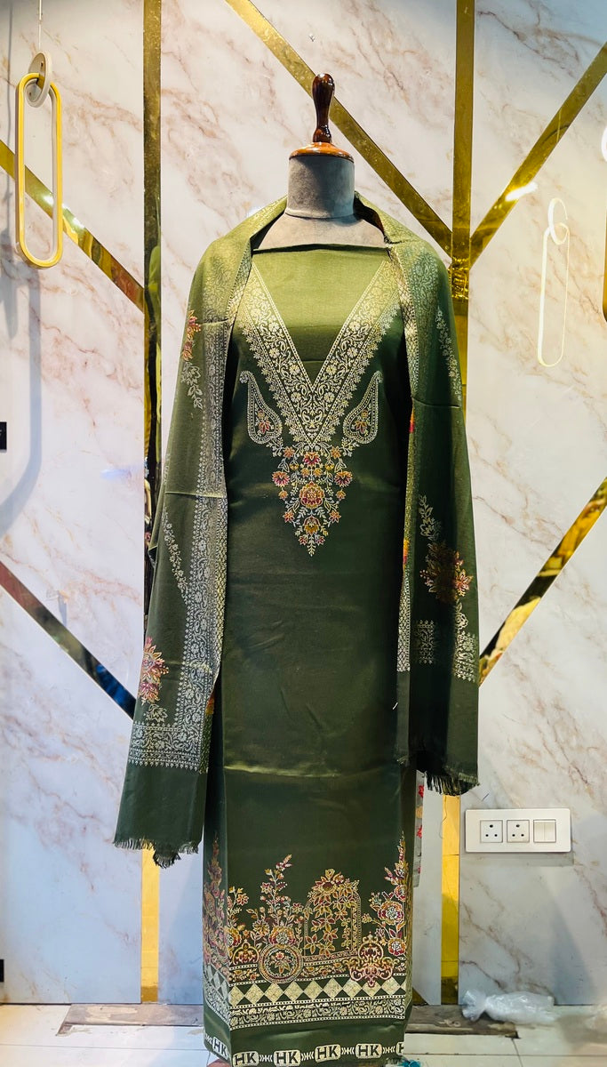 Premium kani Wollen Party Suits (100% Handmade)