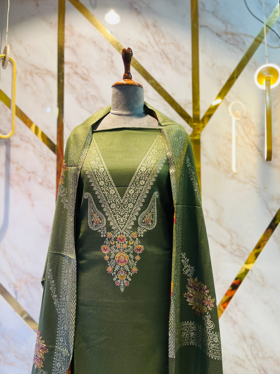 Premium kani Wollen Party Suits (100% Handmade)