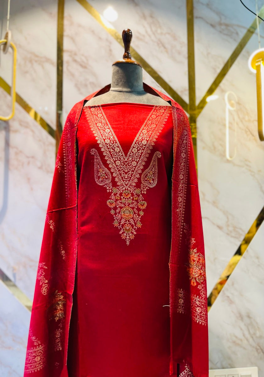 Premium kani Wollen Party Suits (100% Handmade)