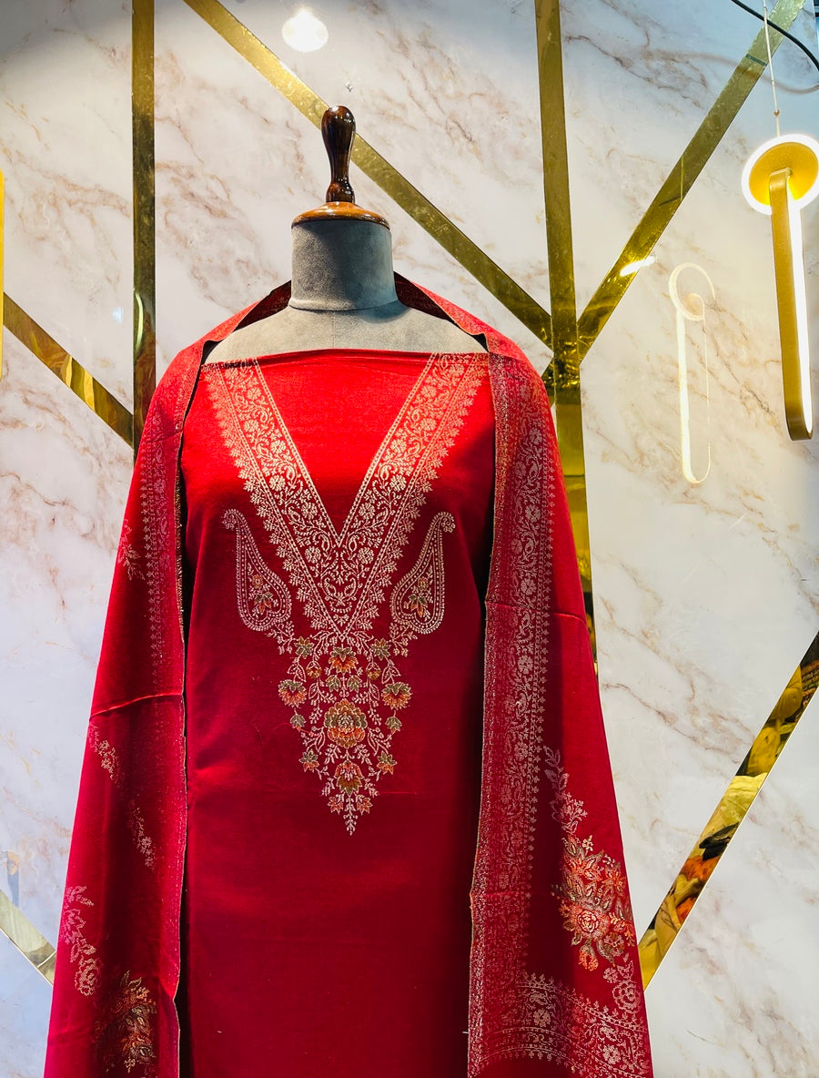 Premium kani Wollen Party Suits (100% Handmade)