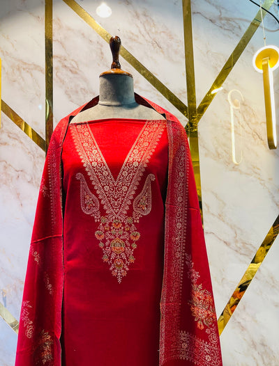 Premium kani Wollen Party Suits (100% Handmade)