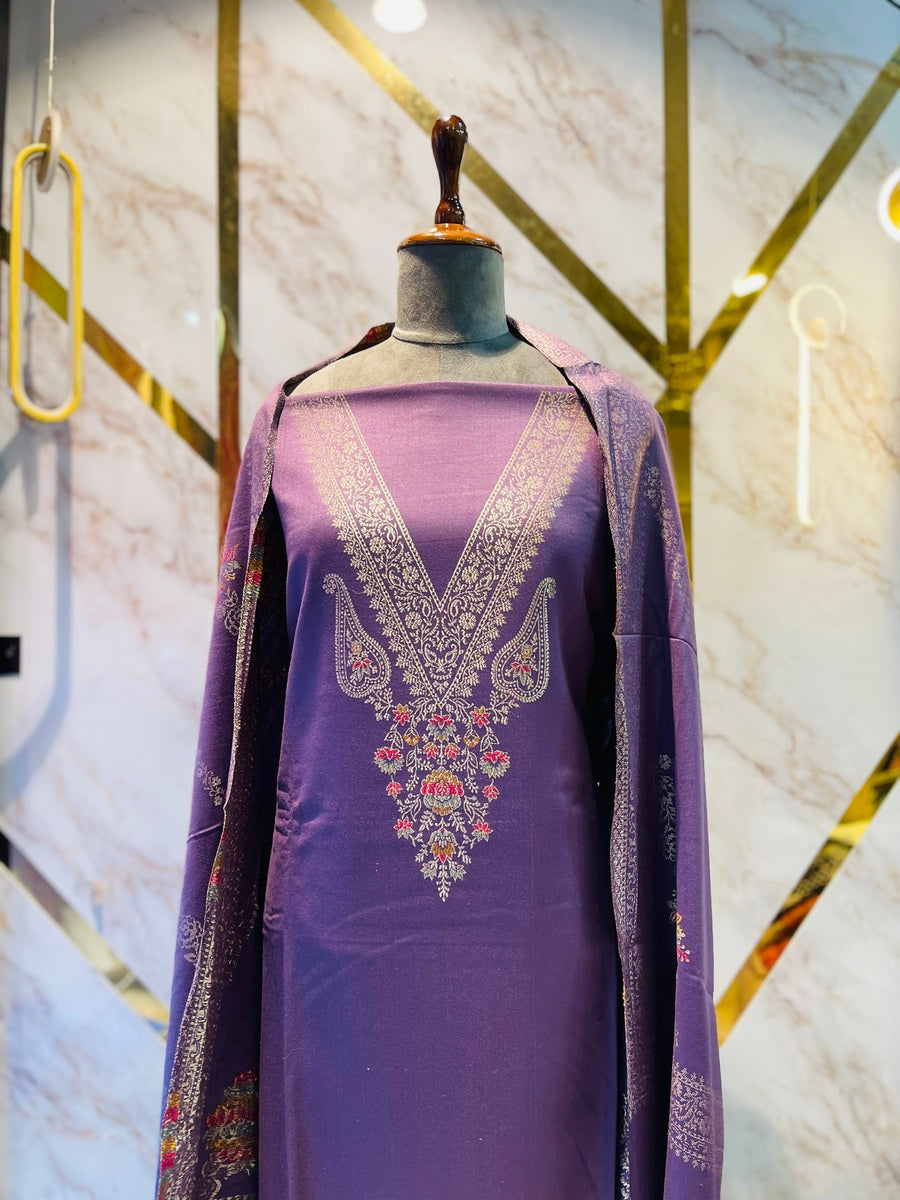 Premium kani Wollen Party Suits (100% Handmade)