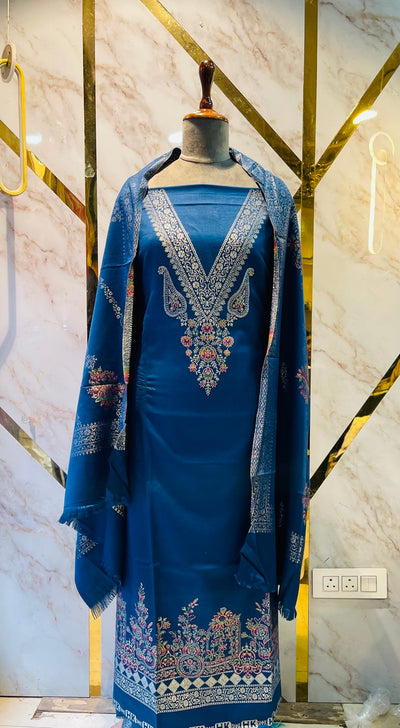 Premium kani Wollen Party Suits (100% Handmade)