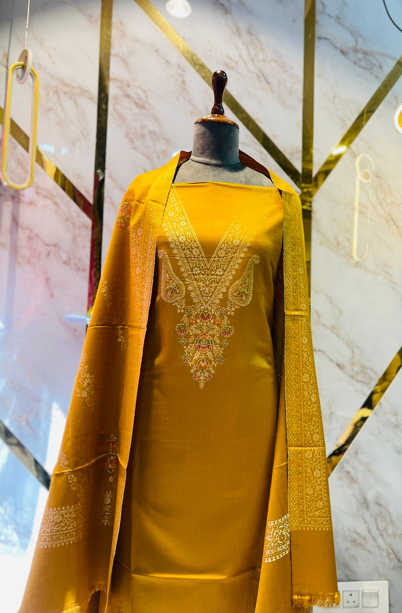 Premium kani Wollen Party Suits (100% Handmade)