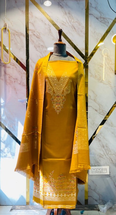 Premium kani Wollen Party Suits (100% Handmade)