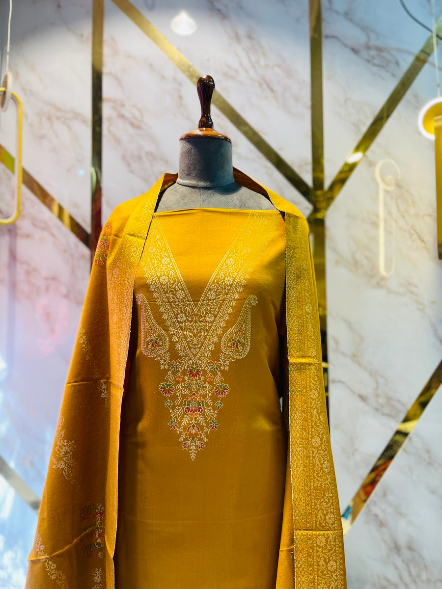 Premium kani Wollen Party Suits (100% Handmade)