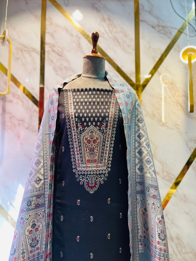 Premium kani Wollen Party Suits (100% Handmade)