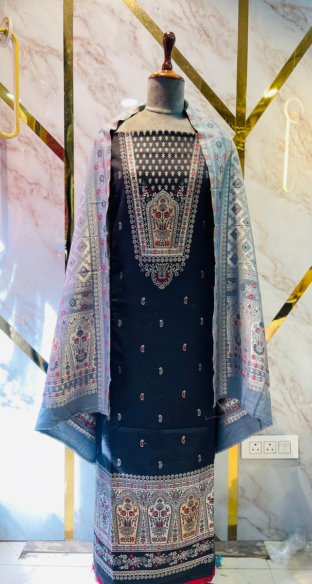 Premium kani Wollen Party Suits (100% Handmade)