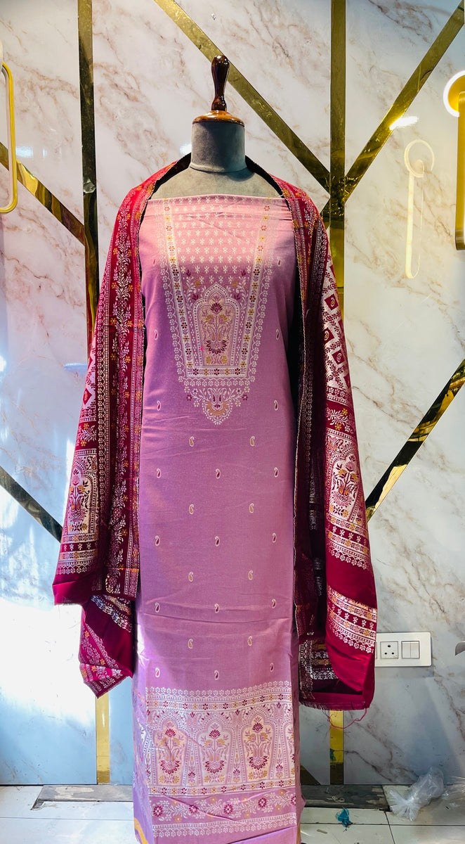 Premium kani Wollen Party Suits (100% Handmade)