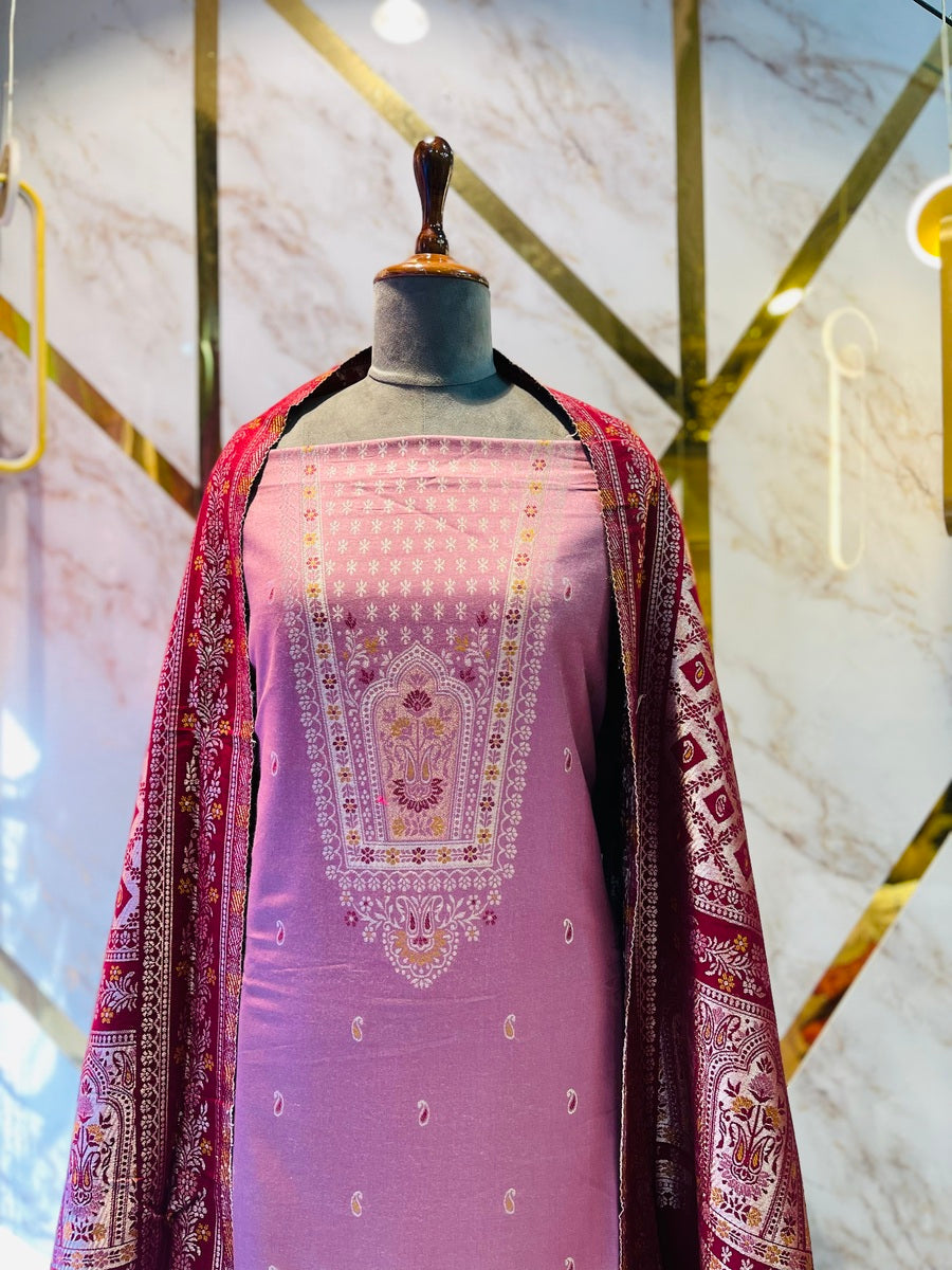 Premium kani Wollen Party Suits (100% Handmade)