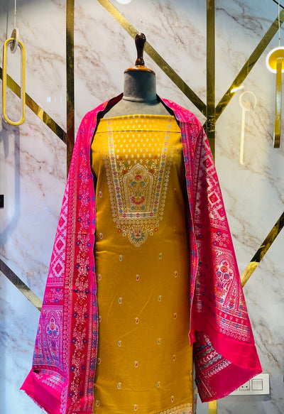 Premium kani Wollen Party Suits (100% Handmade)