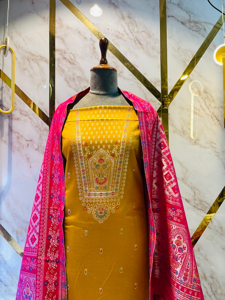 Premium kani Wollen Party Suits (100% Handmade)