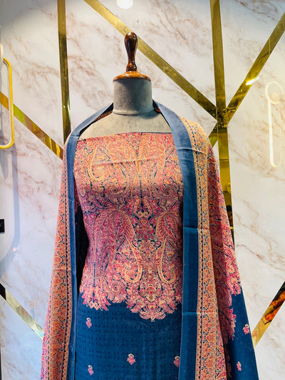 Premium kashmiri  Pashmina kani print Suit