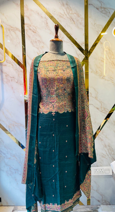 Premium kashmiri  Pashmina kani print Suit
