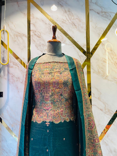 Premium kashmiri  Pashmina kani print Suit
