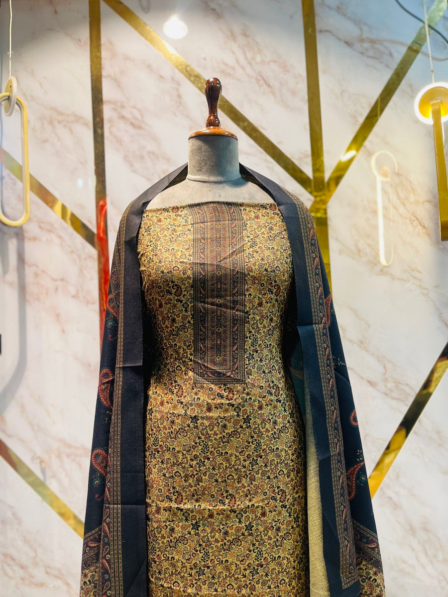 Premium kashmiri  Pashmina kani print Suit
