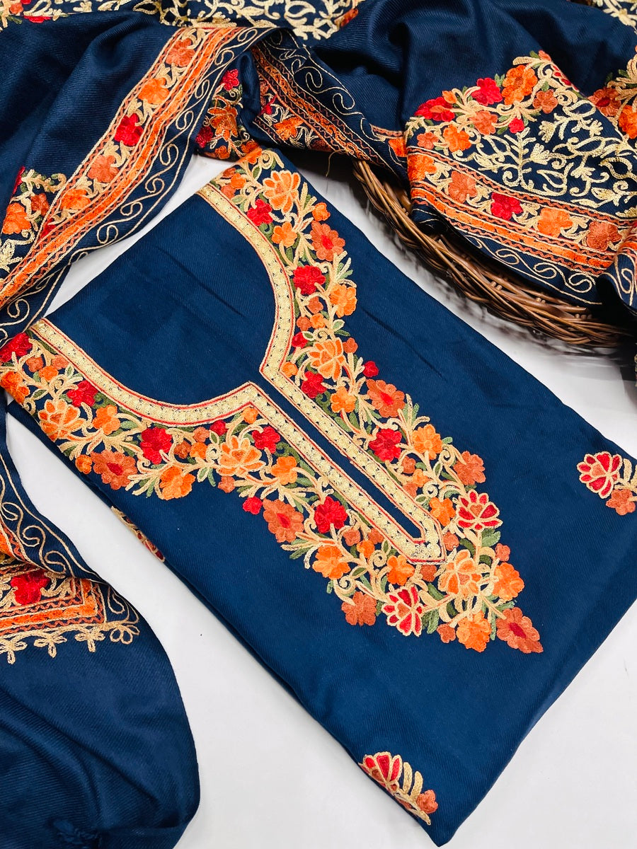 Kashmiri 🥶 winter pure suit (💯%handmade )
