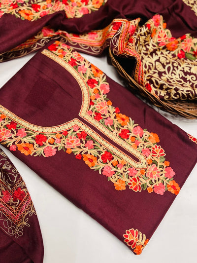 Kashmiri 🥶 winter pure suit (💯%handmade )