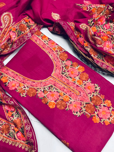 Kashmiri 🥶 winter pure suit (💯%handmade )