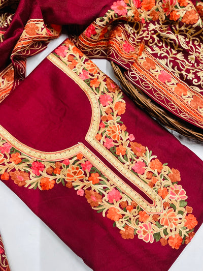 Kashmiri 🥶 winter pure suit (💯%handmade )