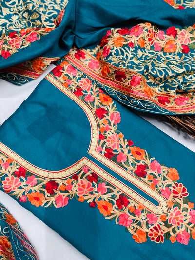 Kashmiri 🥶 winter pure suit (💯%handmade )