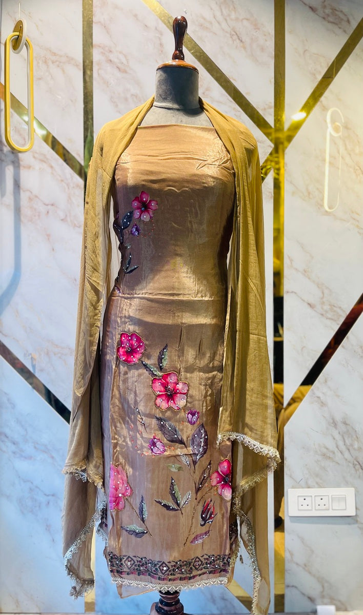 premium Glass  party 🎉  Silk Suit