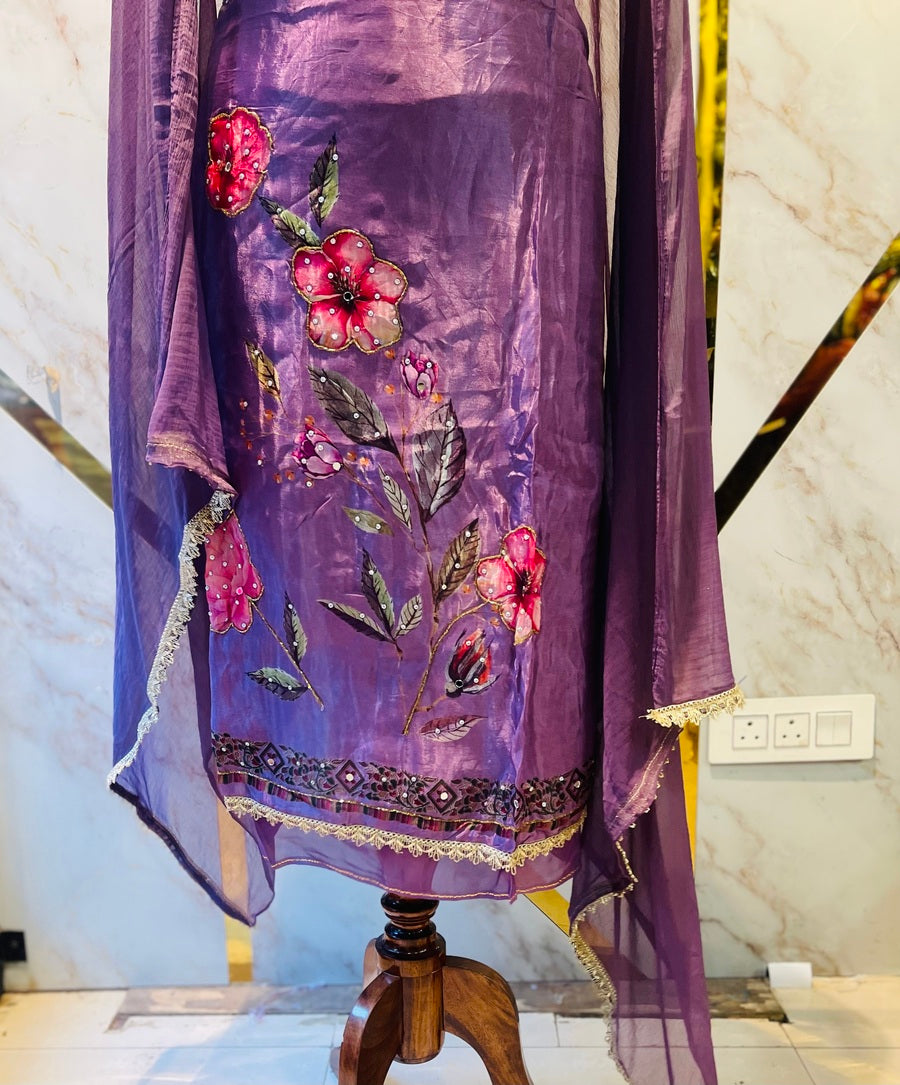 premium Glass  party 🎉  Silk Suit