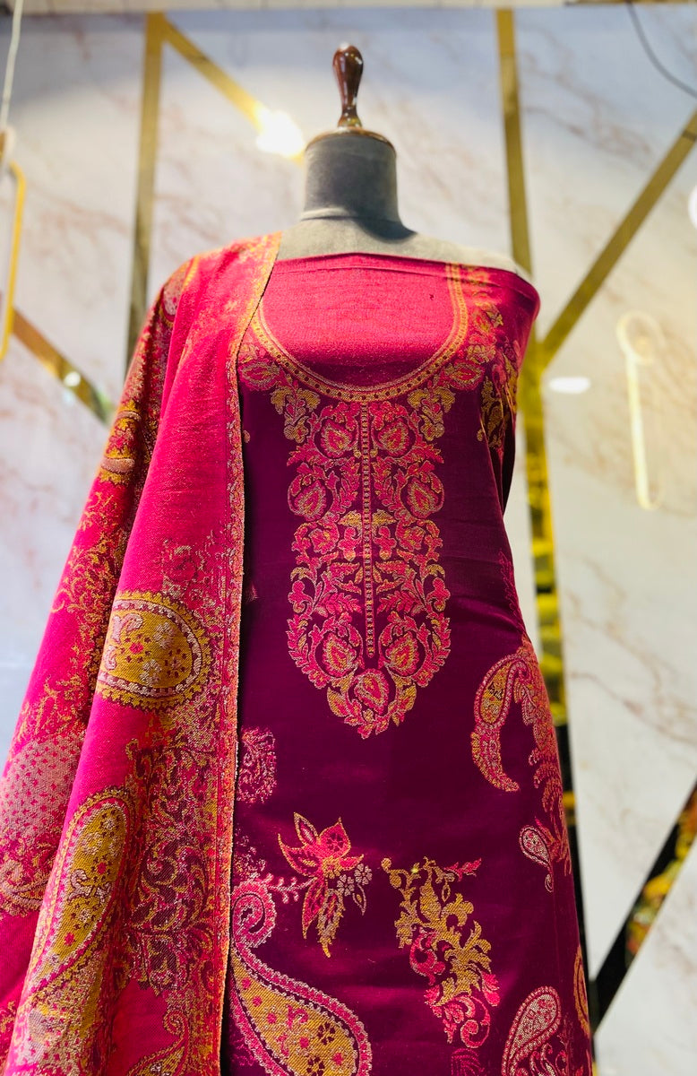 Premium kani Wollen Party Suits (100% Handmade)