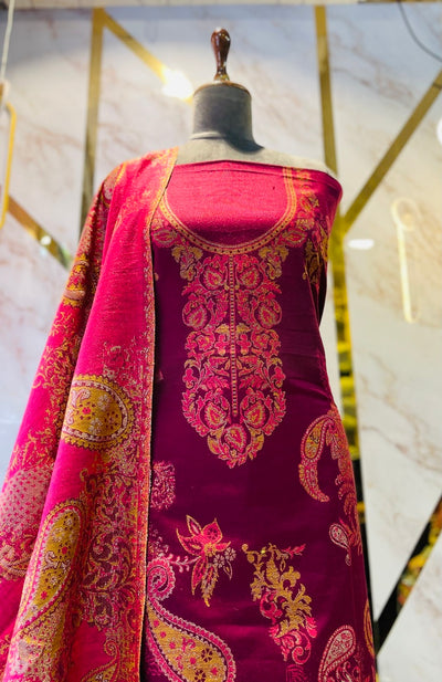 Premium kani Wollen Party Suits (100% Handmade)