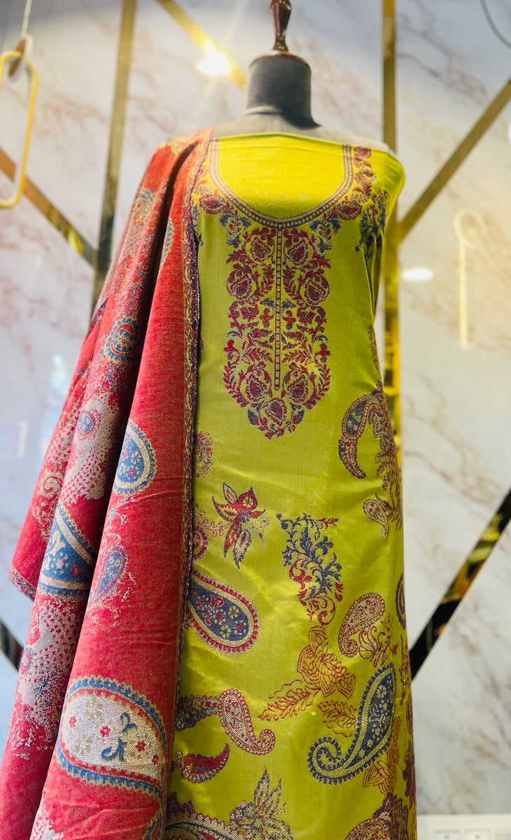 Premium kani Wollen Party Suits (100% Handmade)